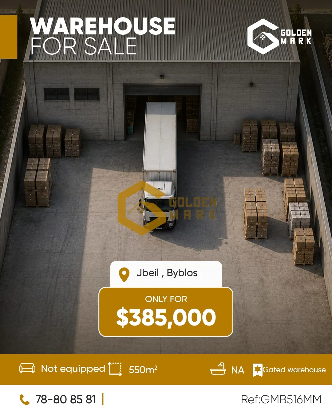 Warehouse for Sale in Byblos
