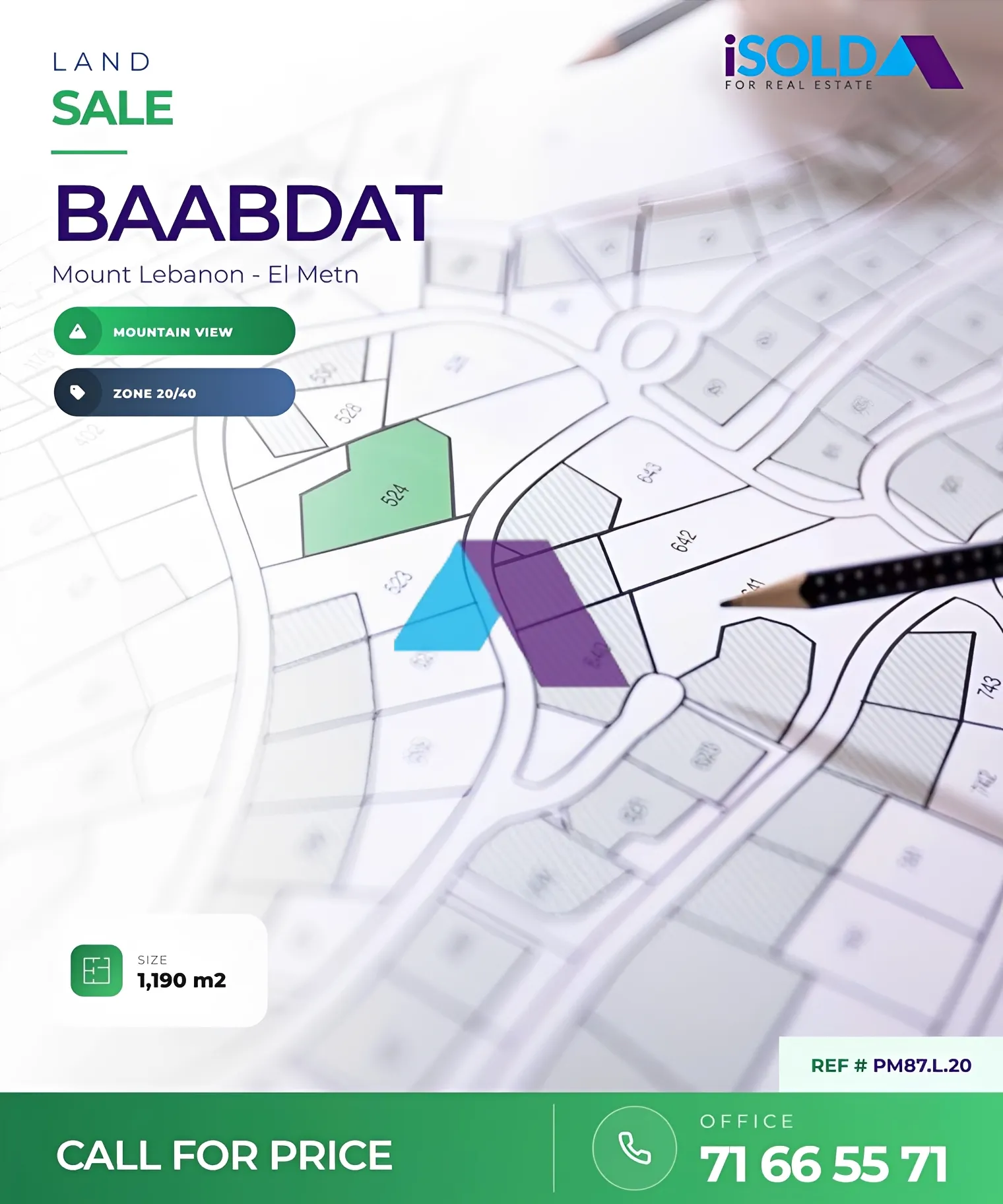 Residential Land for sale in Baabdat