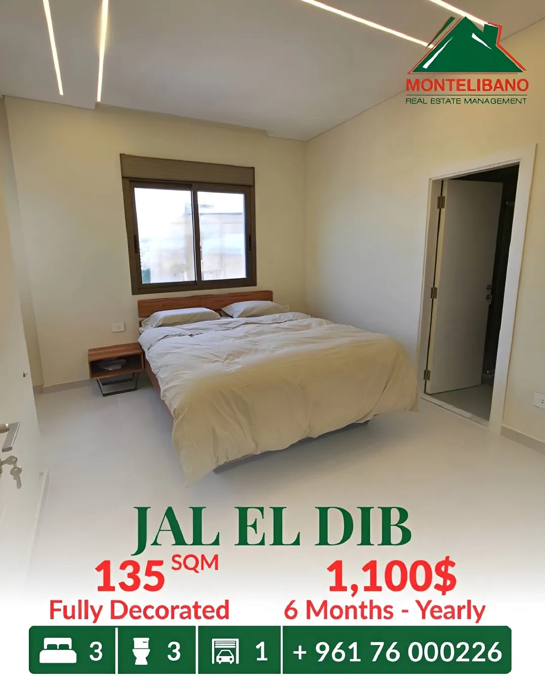 Apartment for rent in Jal El Dib