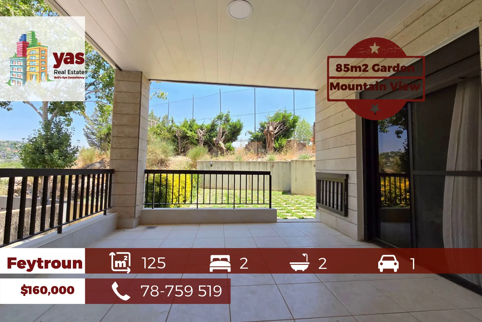 Apartment for Sale in Faraya - 2 bed, 2 bath