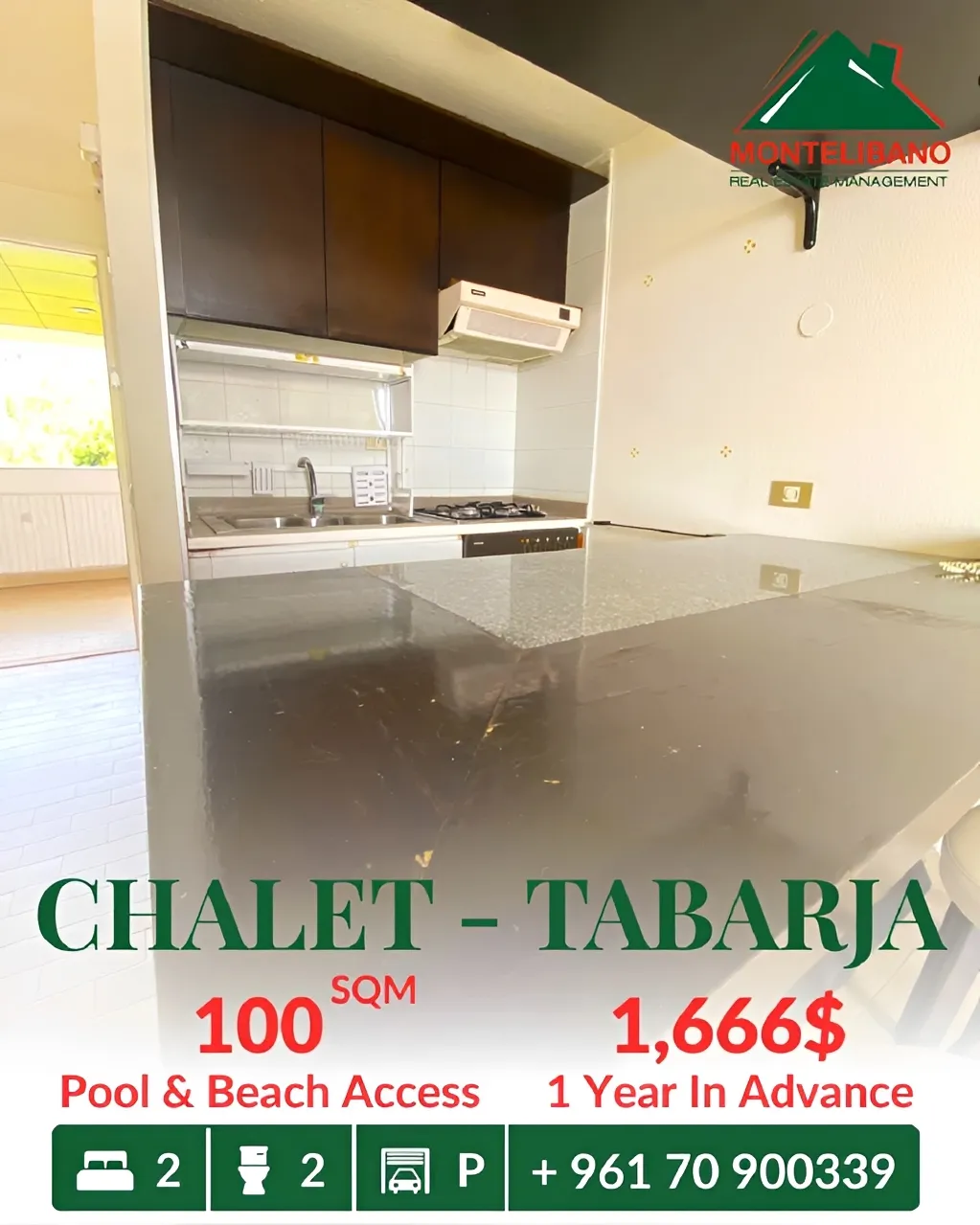 Chalet for rent in Tabarja, Lebanon