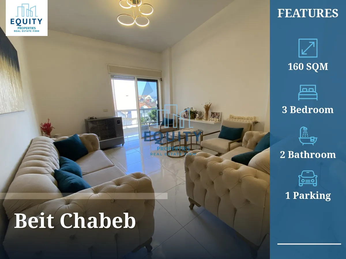 Apartment for sale in Beit Chabeb - 3 bed, 2 bath