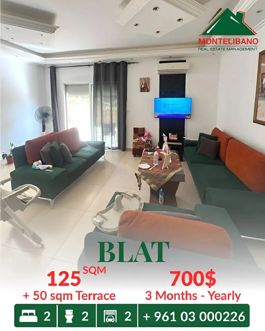 Apartment for rent in Blat