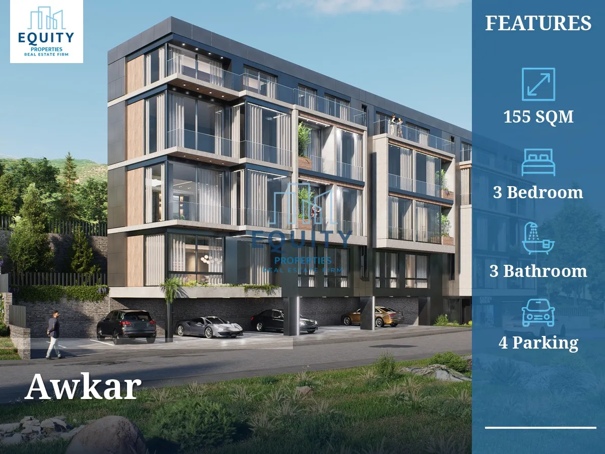 Apartment for sale in Awkar - 3 bed, 3 bath