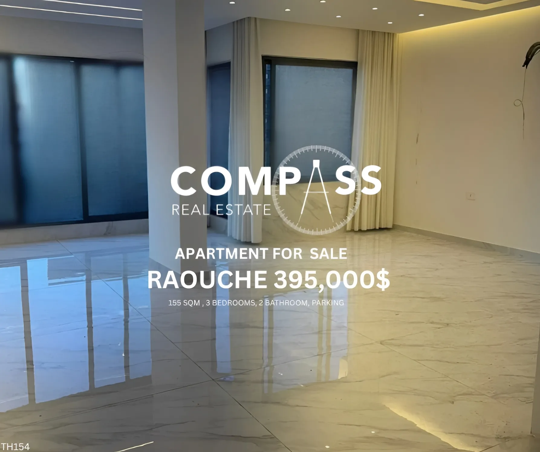 Apartment for sale in Raoucheh, Beirut, Lebanon - 3 bed, 2 bath