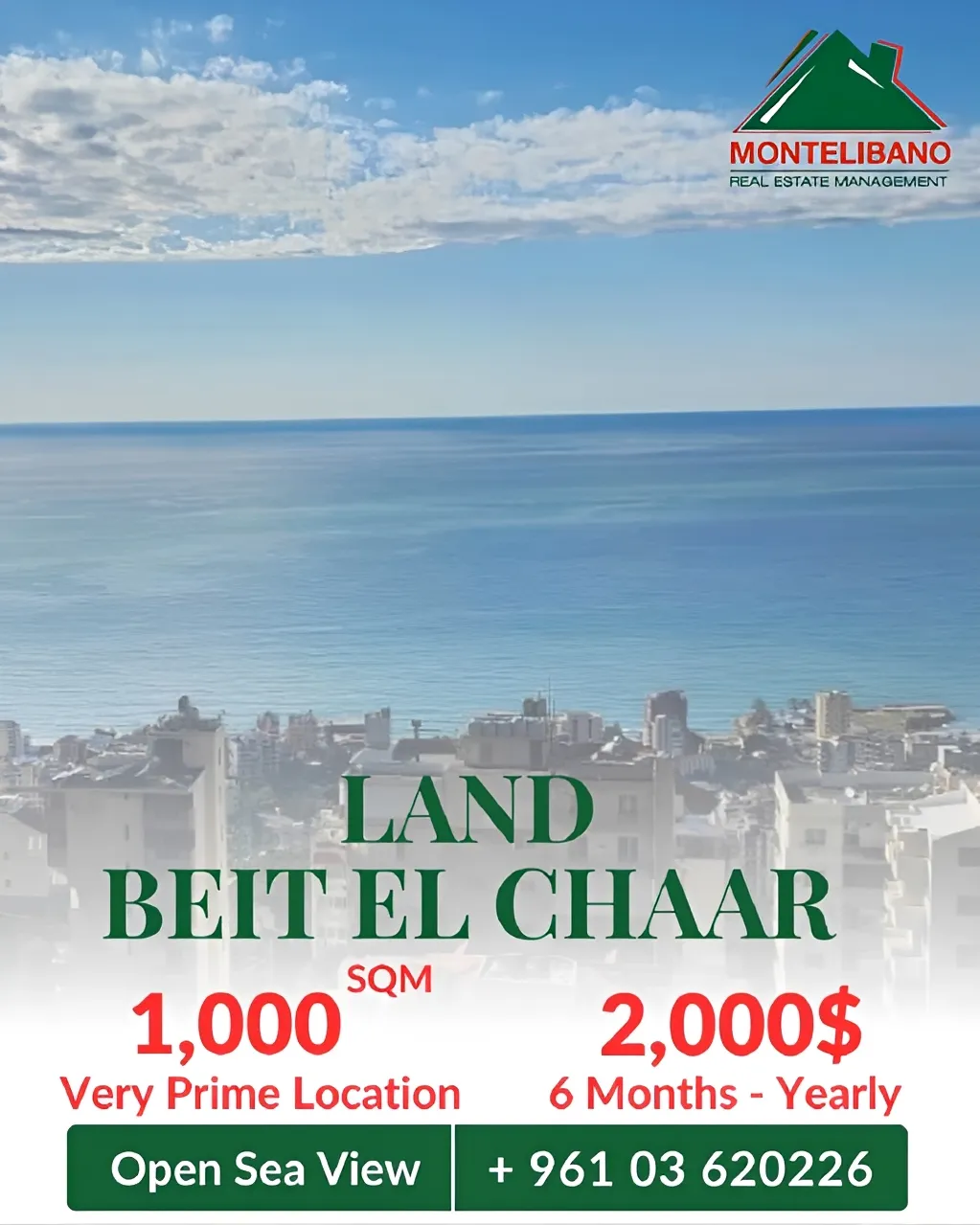 Residential Land for rent in Beit El Chaar, Lebanon