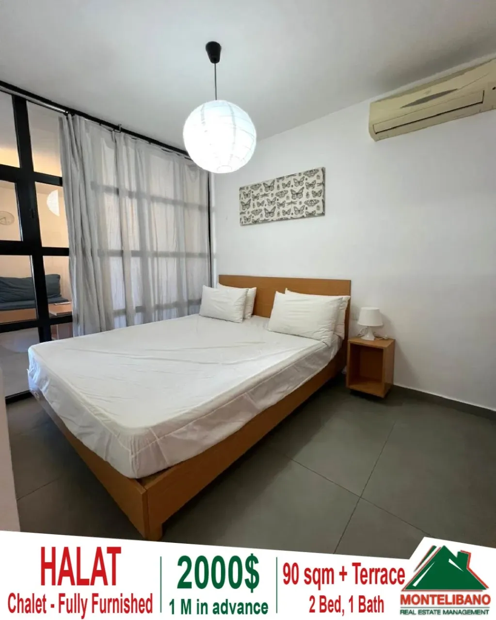 Chalet for rent in Halat, Lebanon - 2 bed, 1 bath