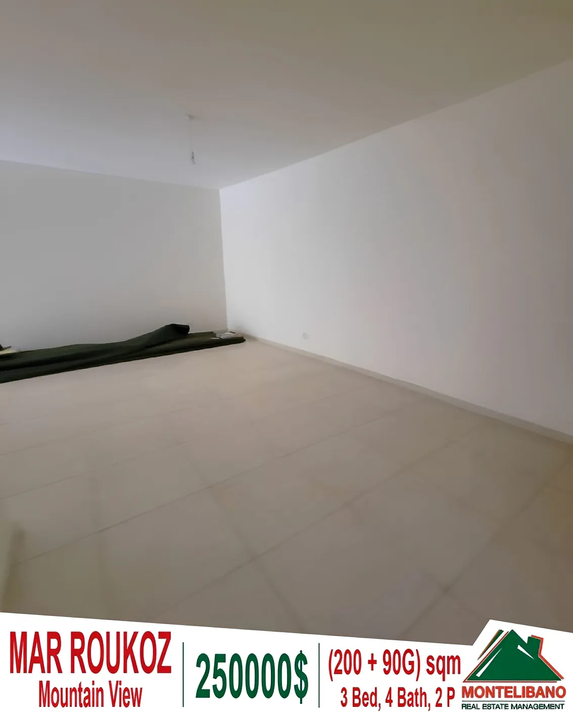 Apartment for sale in Mar Roukouz, Lebanon