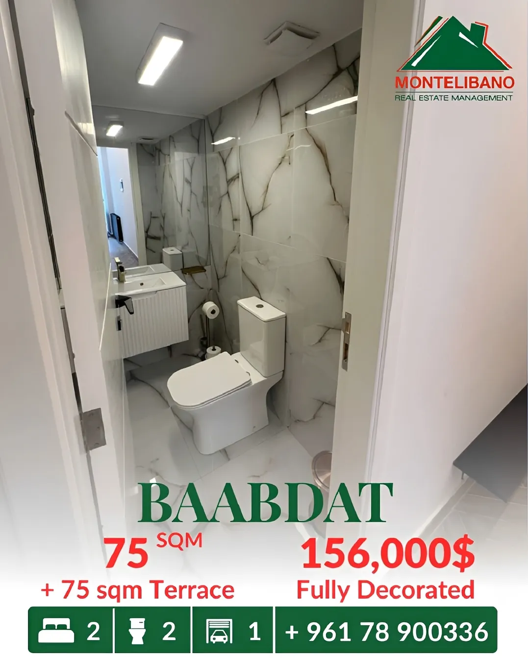 Apartment for sale in Baabdat, Lebanon
