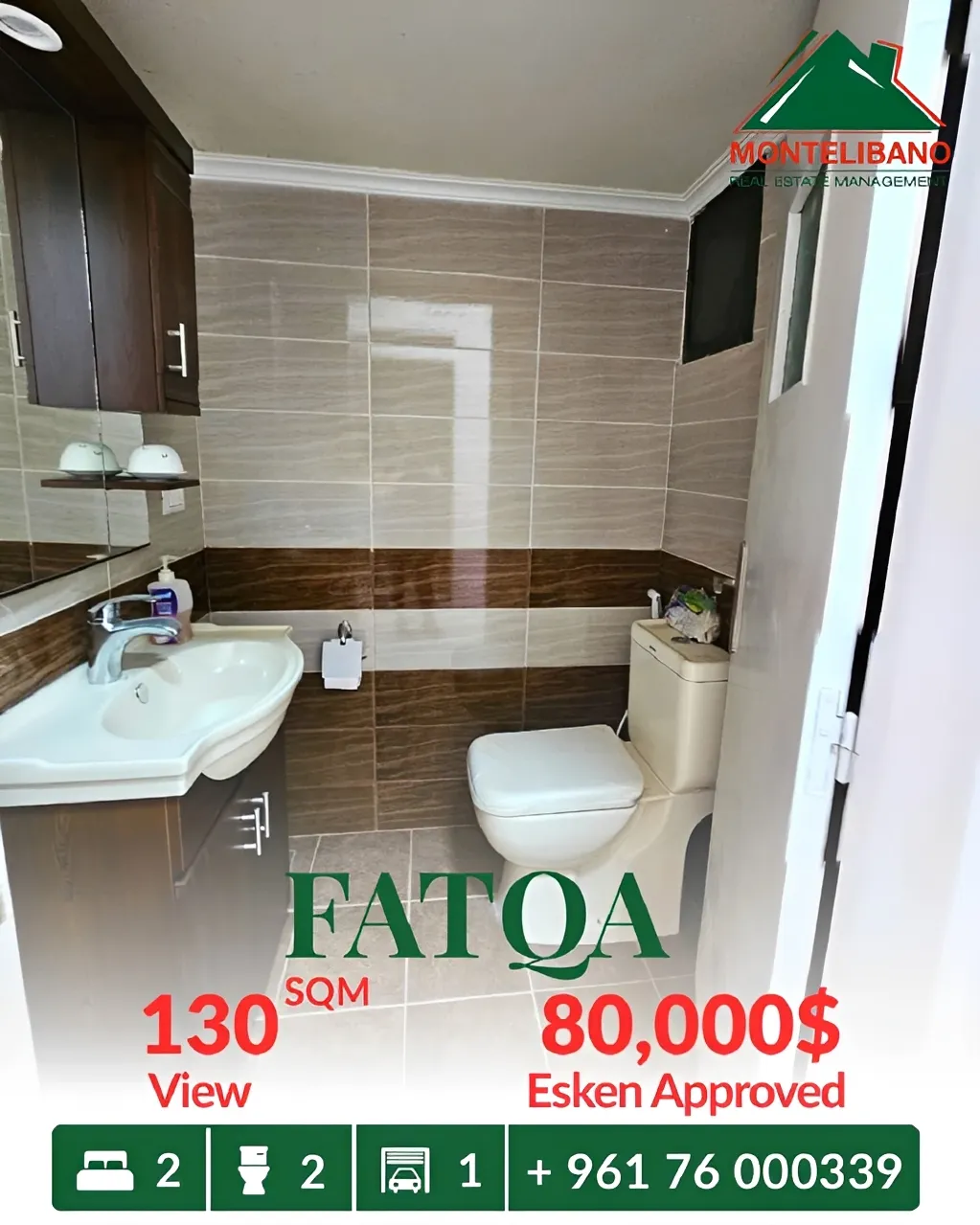 Apartment for sale in Fatqa, Lebanon