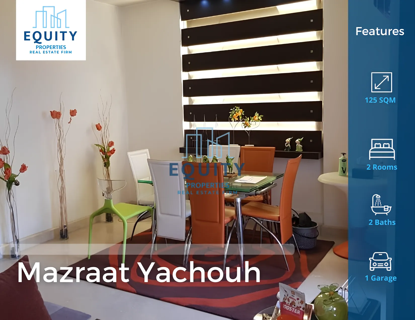 Apartment for Sale in Mazraat Yachouh - 2 bed, 2 bath