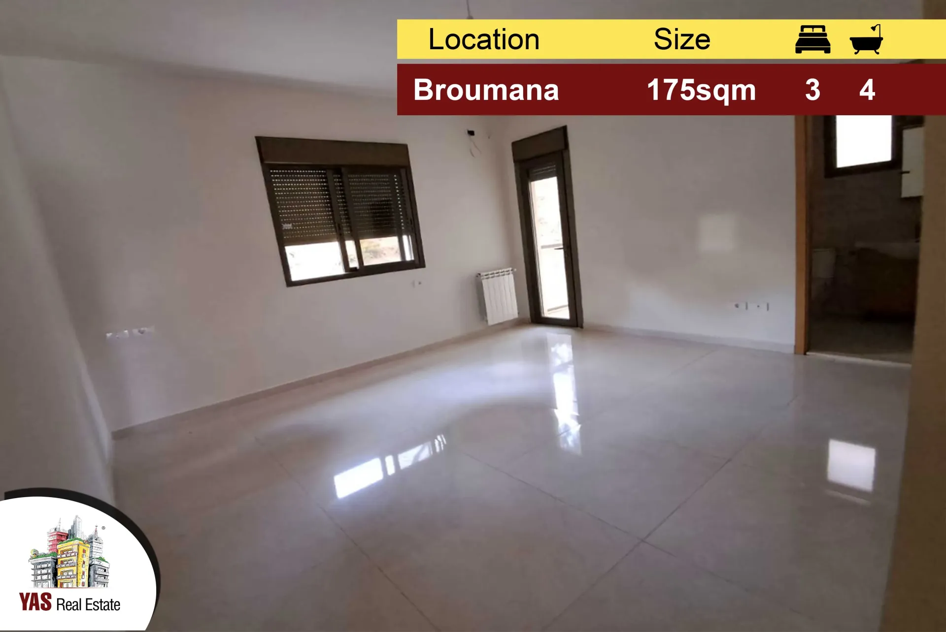 Apartment for Sale in Broumana - 3 bed, 4 bath