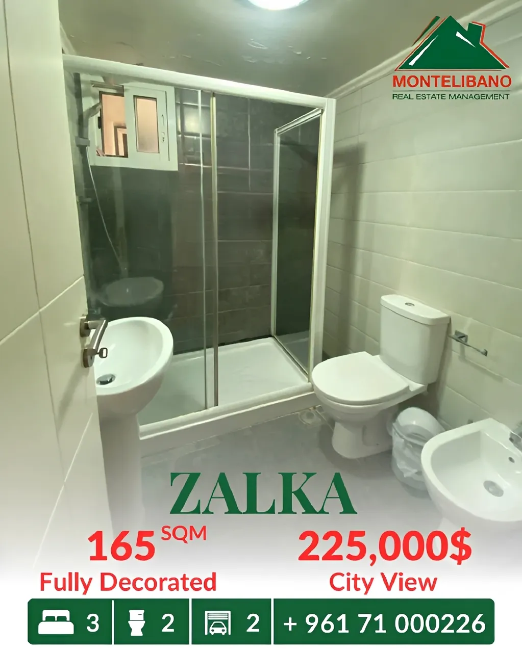 Apartment for sale in Zalqa, Lebanon