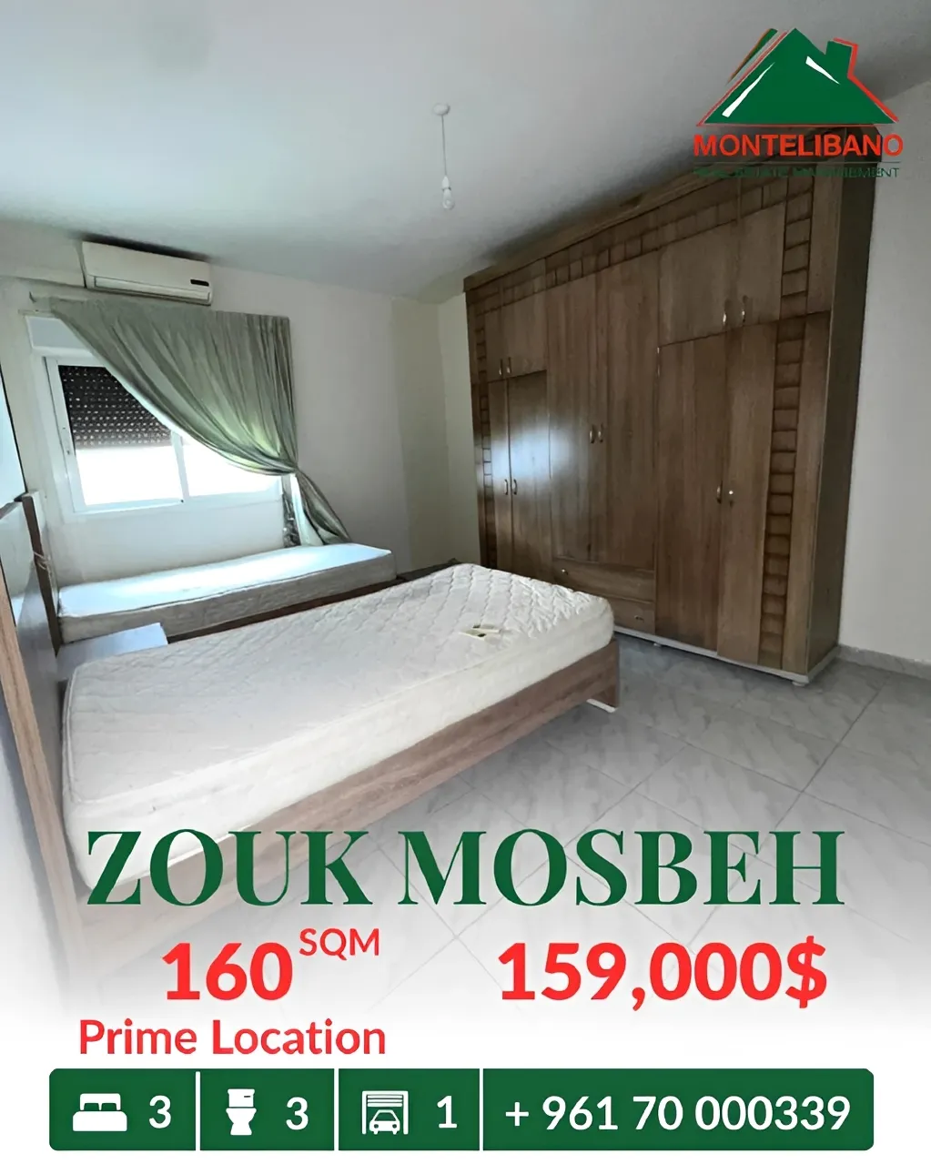 Apartment for sale in Zouk Mosbeh, Lebanon