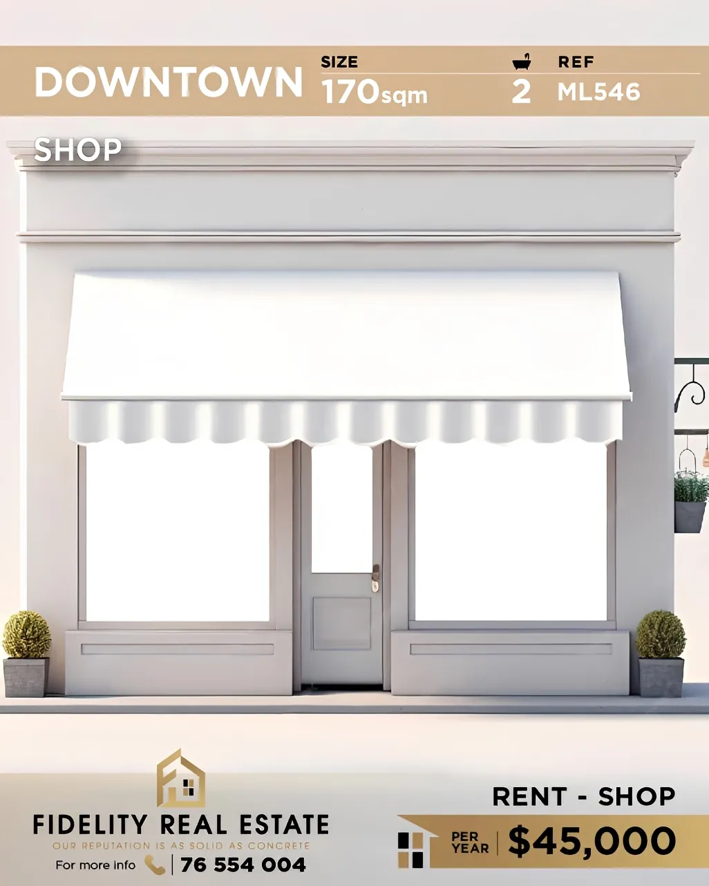 Shop for rent in Downtown, beirut