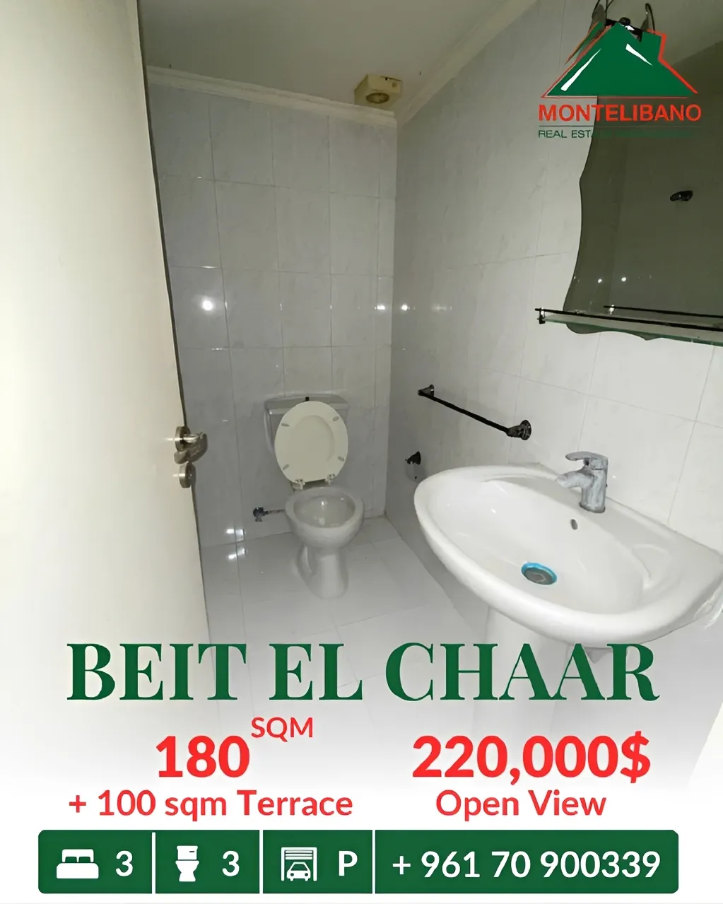 Apartment for sale in Beit El Chaar, Lebanon
