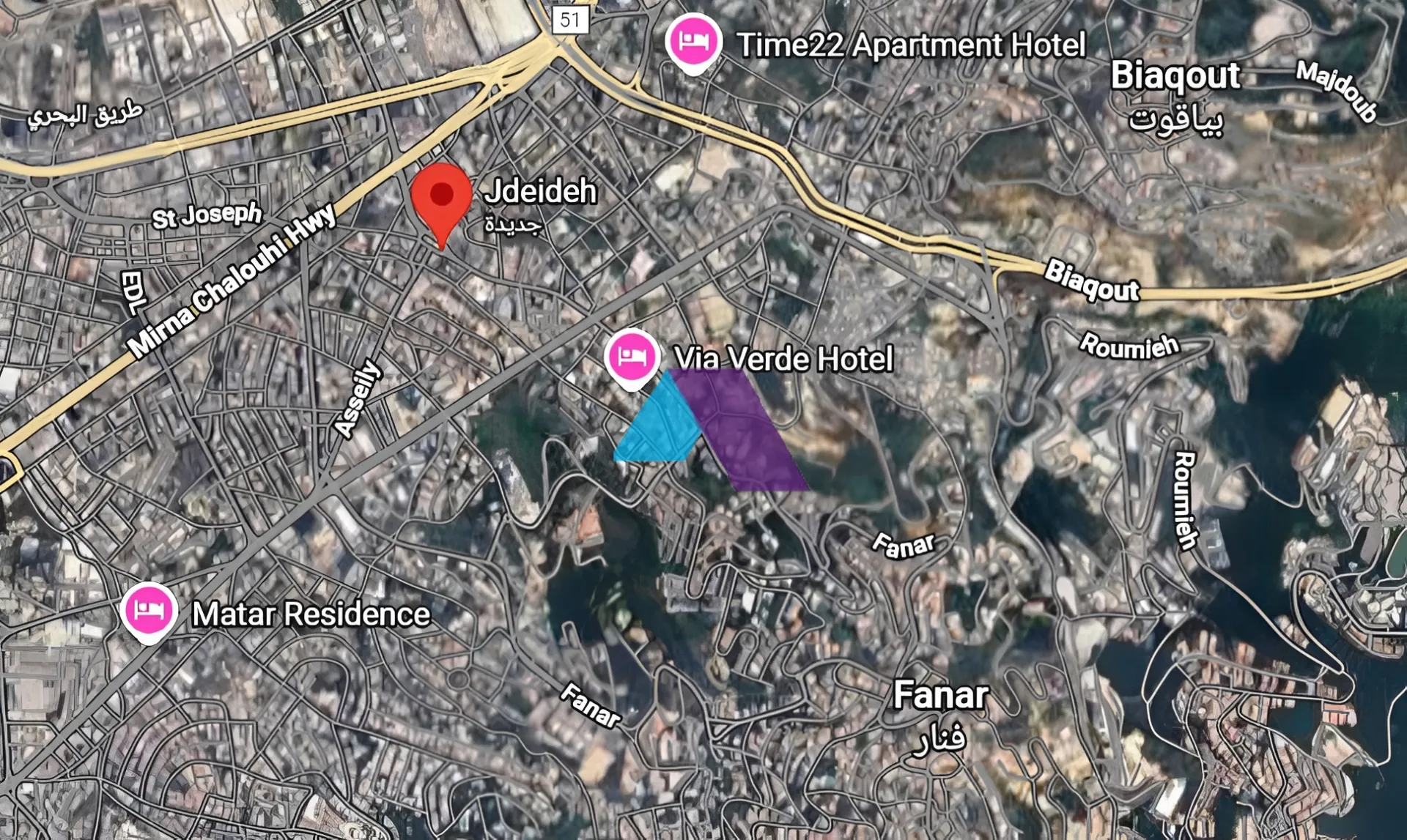 Land for rent in Jdeideh