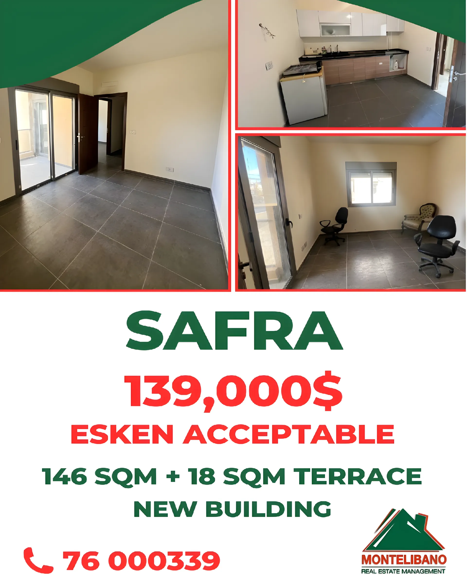 Apartment for sale in Safra, Lebanon