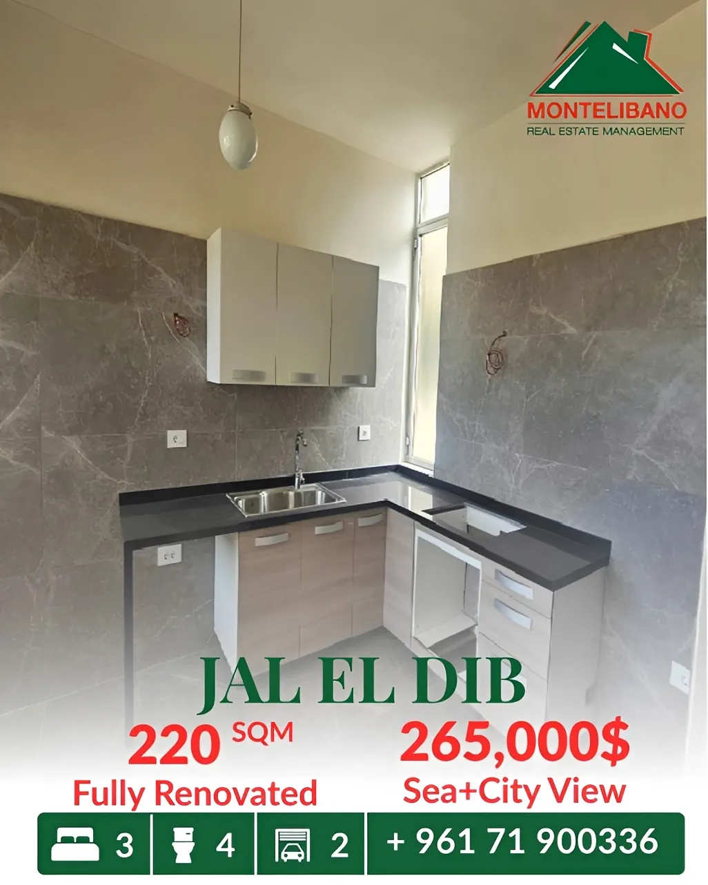 Apartment for sale in Jal El Dib