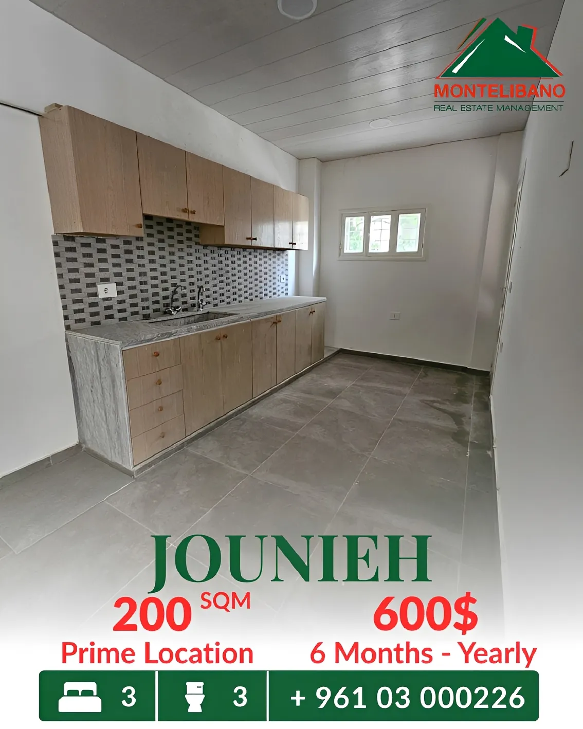 Apartment for rent in Jounieh, Lebanon