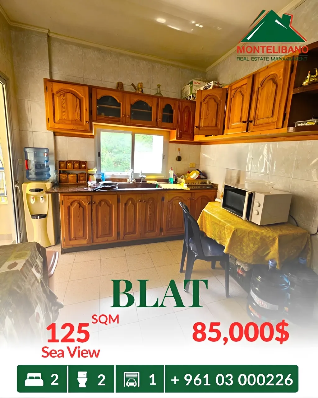 Apartment for sale in Blat, Lebanon