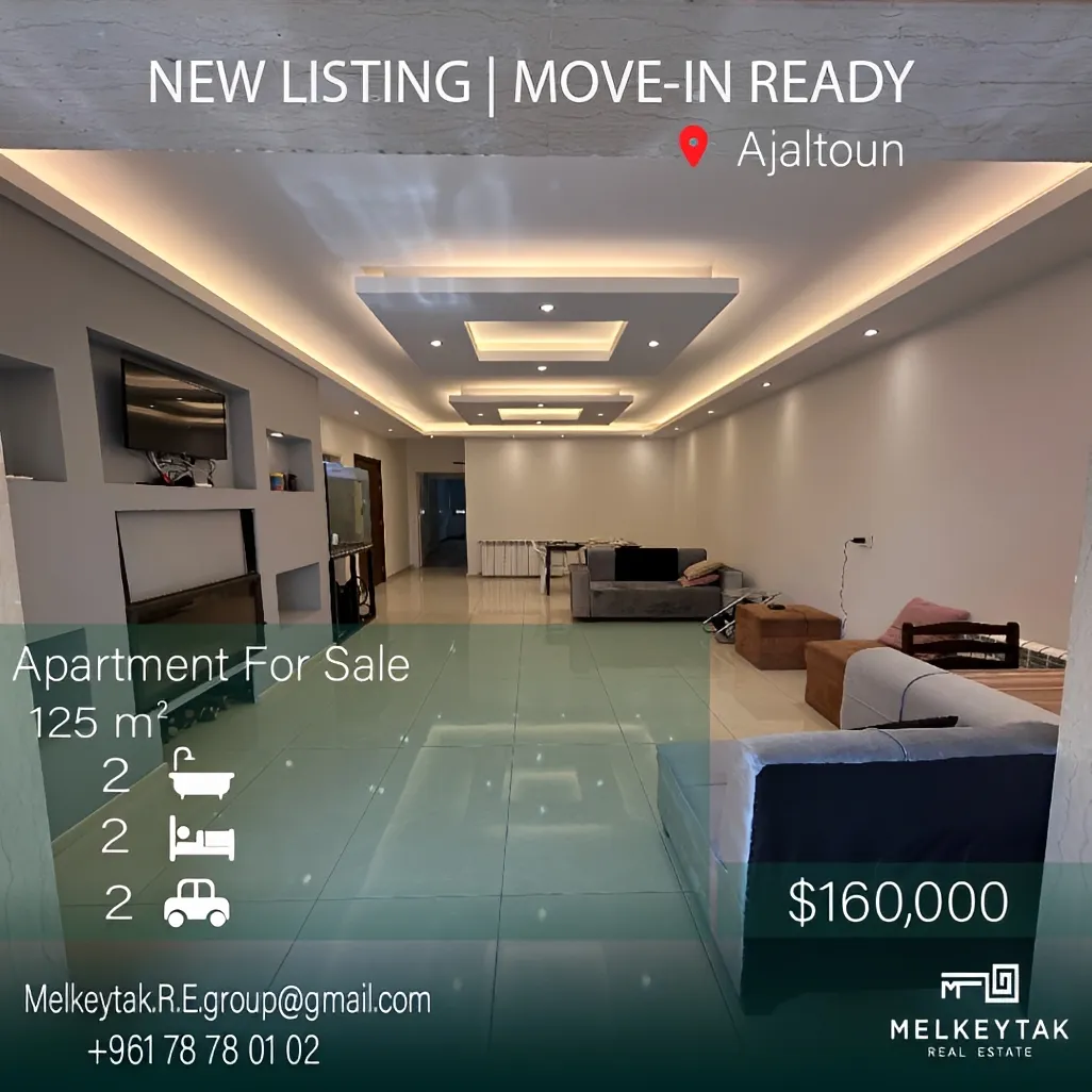 Apartment for sale in Ajaltoun, Lebanon - 2 bed, 2 bath