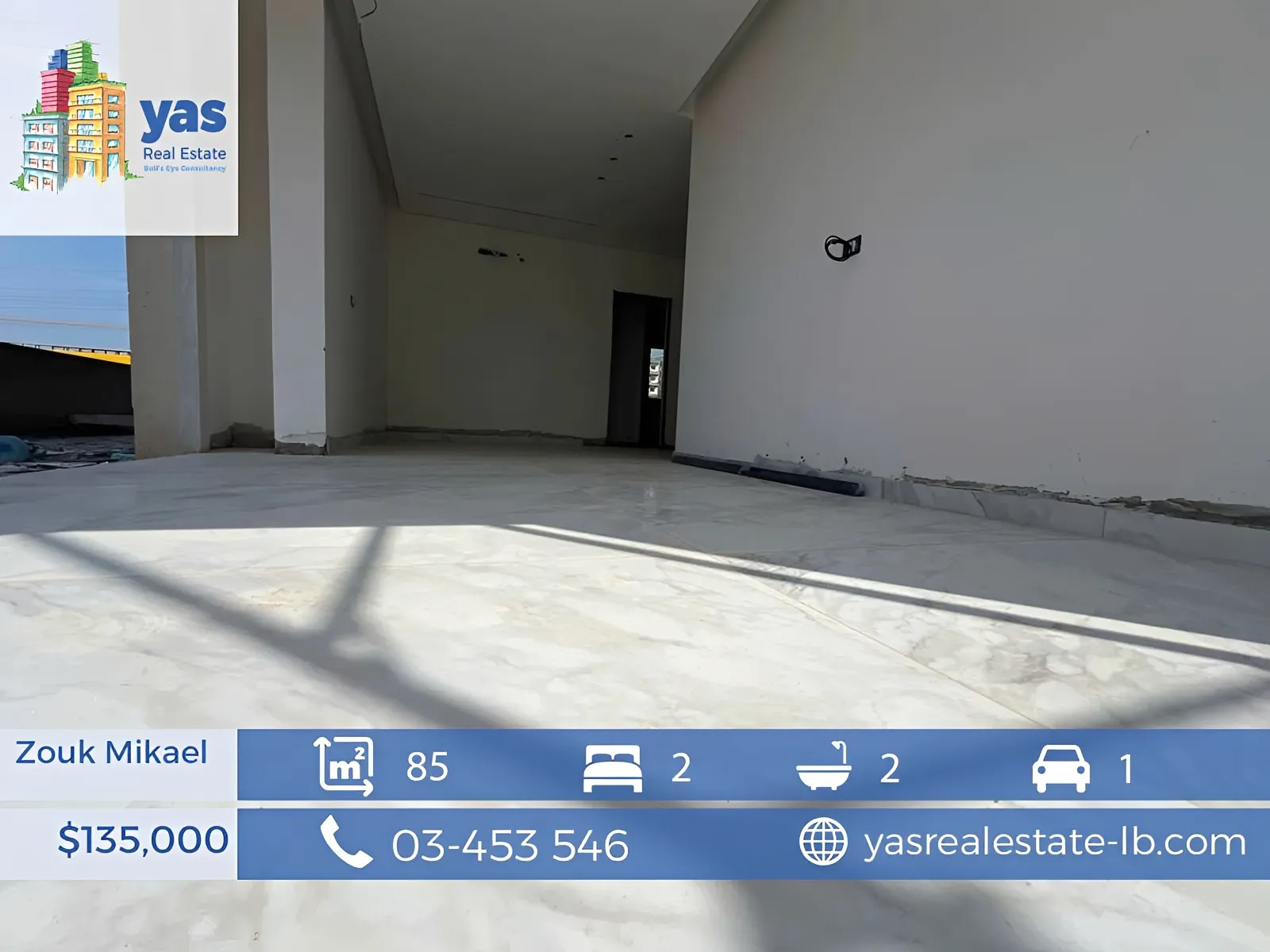 Apartment for Sale in Zouk Mikael