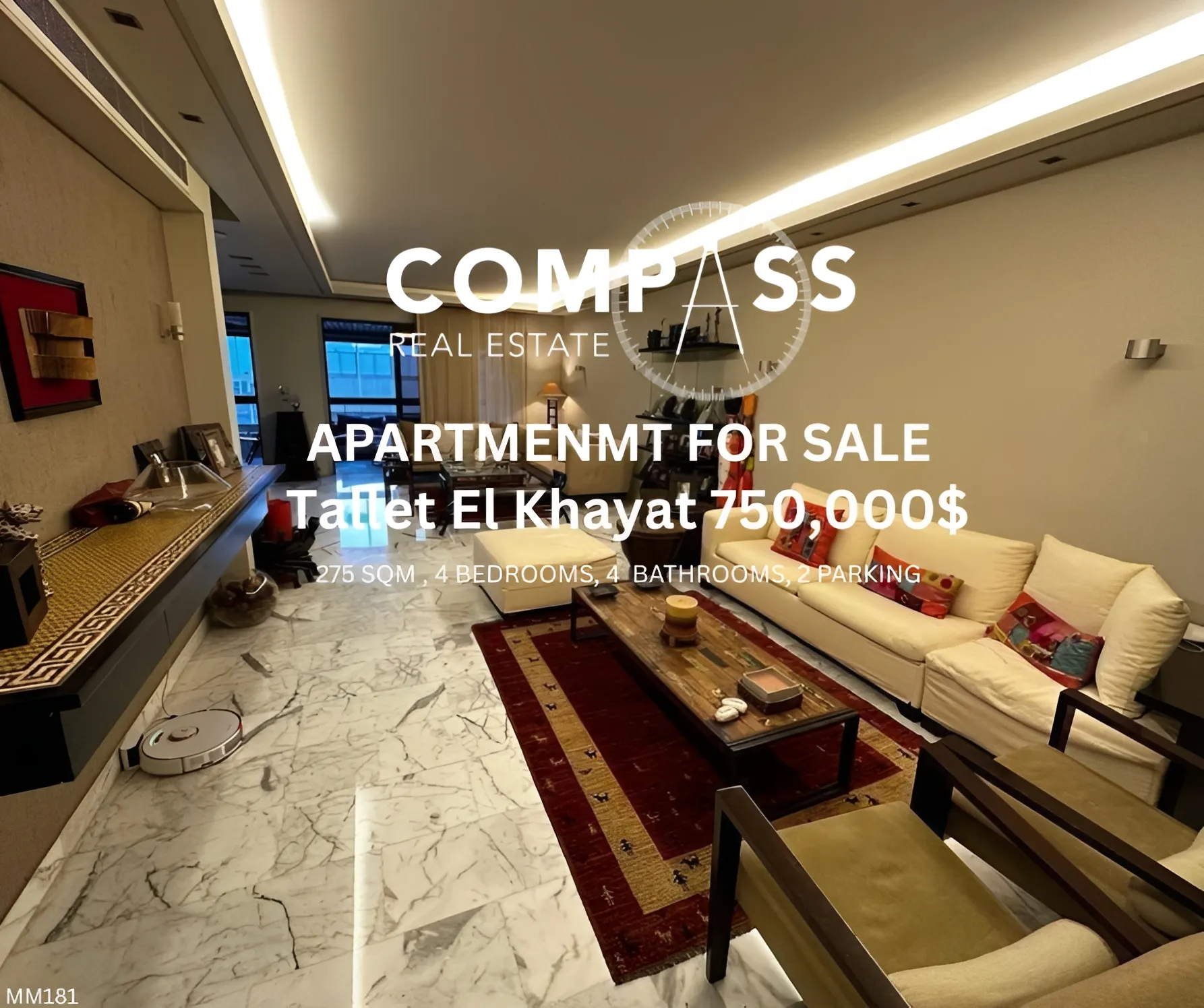 Apartment for Sale in Tallet Khayat, Beirut, Lebanon - 4 bed, 4 bath