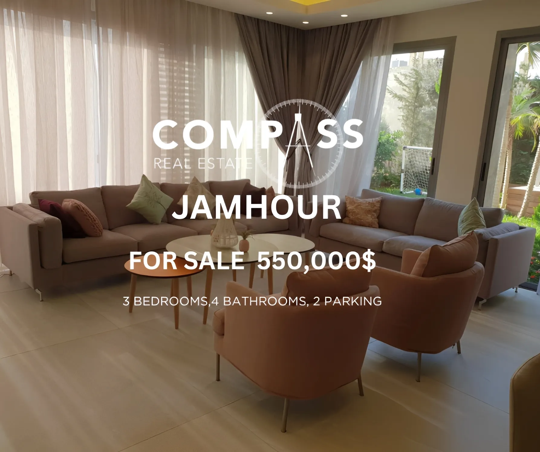 Apartment for Sale in Jamhour, Lebanon - 3 bed, 4 bath