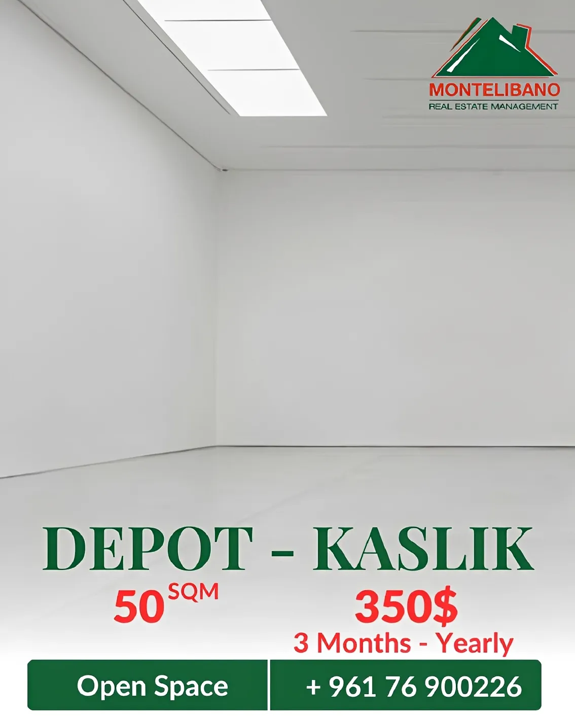 Warehouse for rent in Kaslik, Lebanon