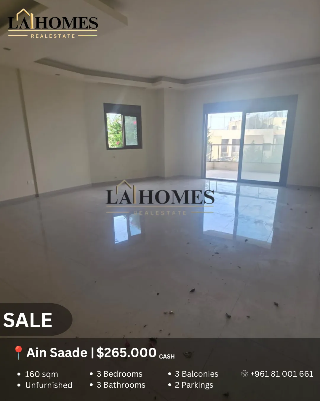 Apartment for sale in Ain saadeh, lebanon