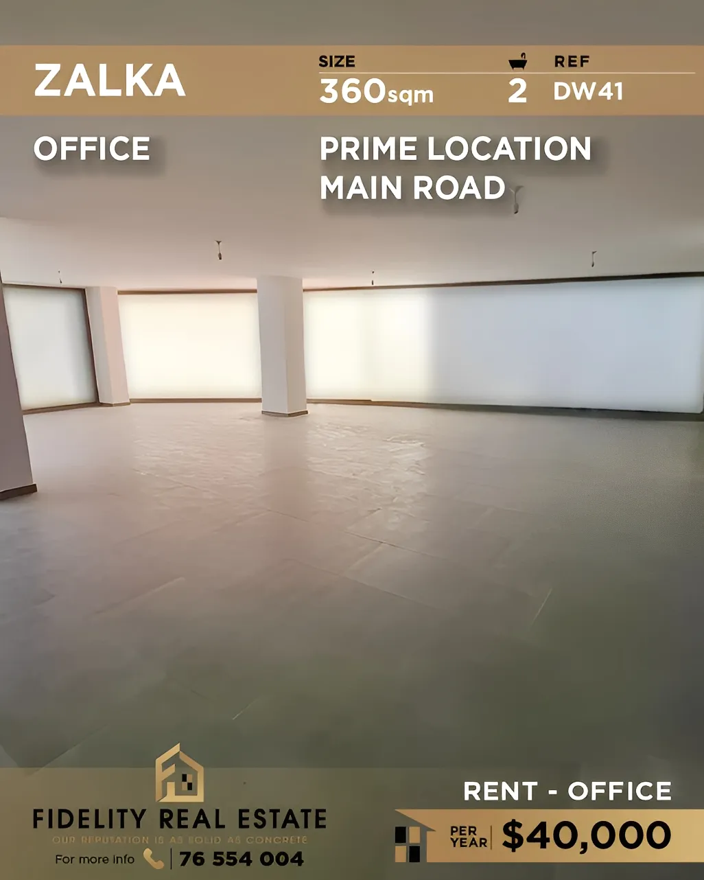 Office for Rent in Zalqa, Lebanon