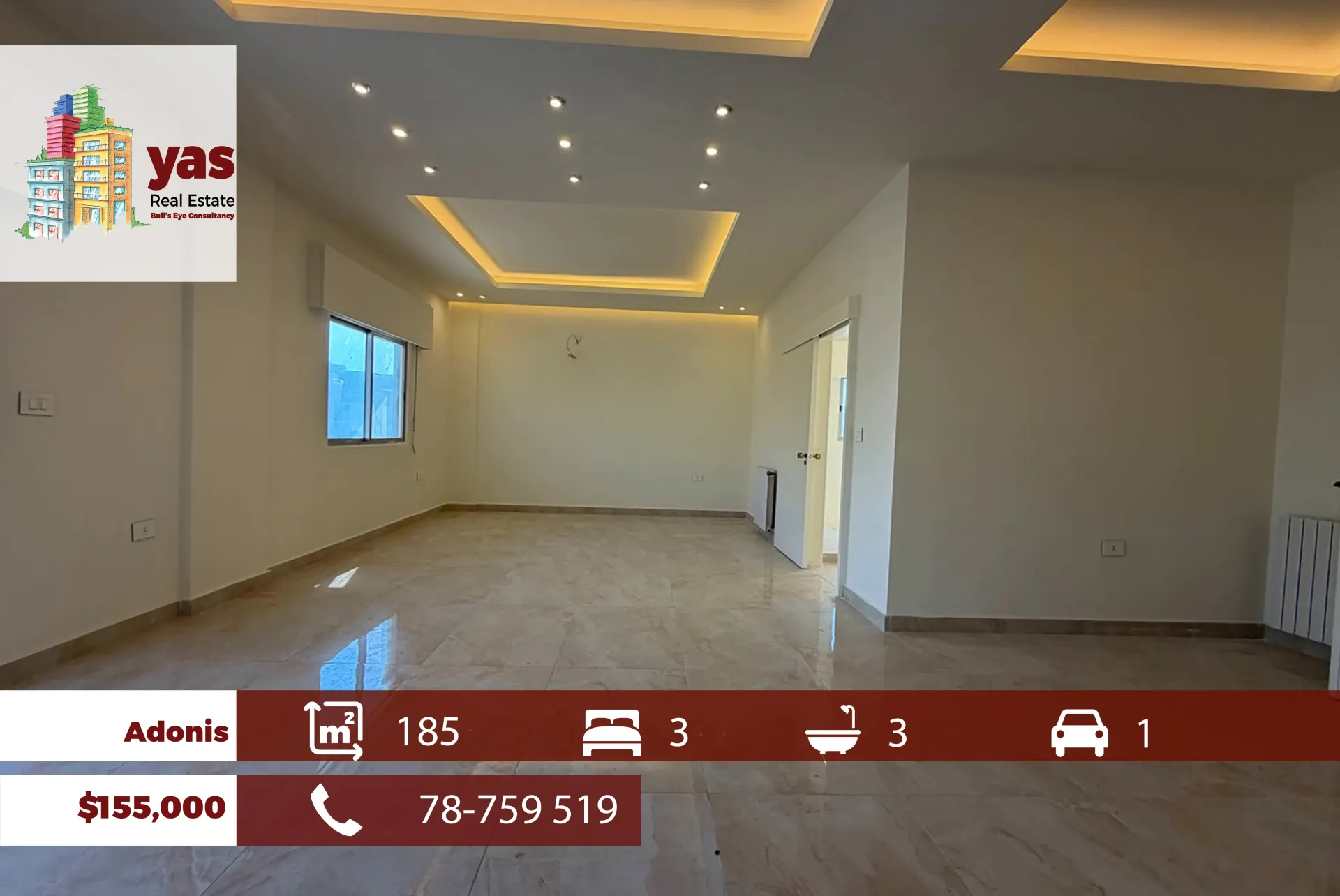 Apartment for Sale in Adonis - 3 bed, 3 bath