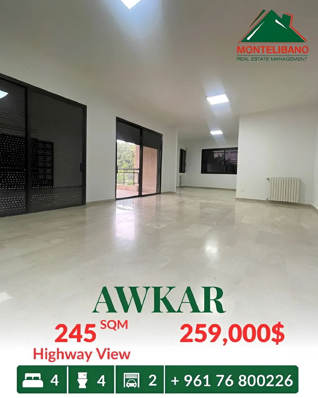 Apartment for sale in Beit Aaoukar, Lebanon