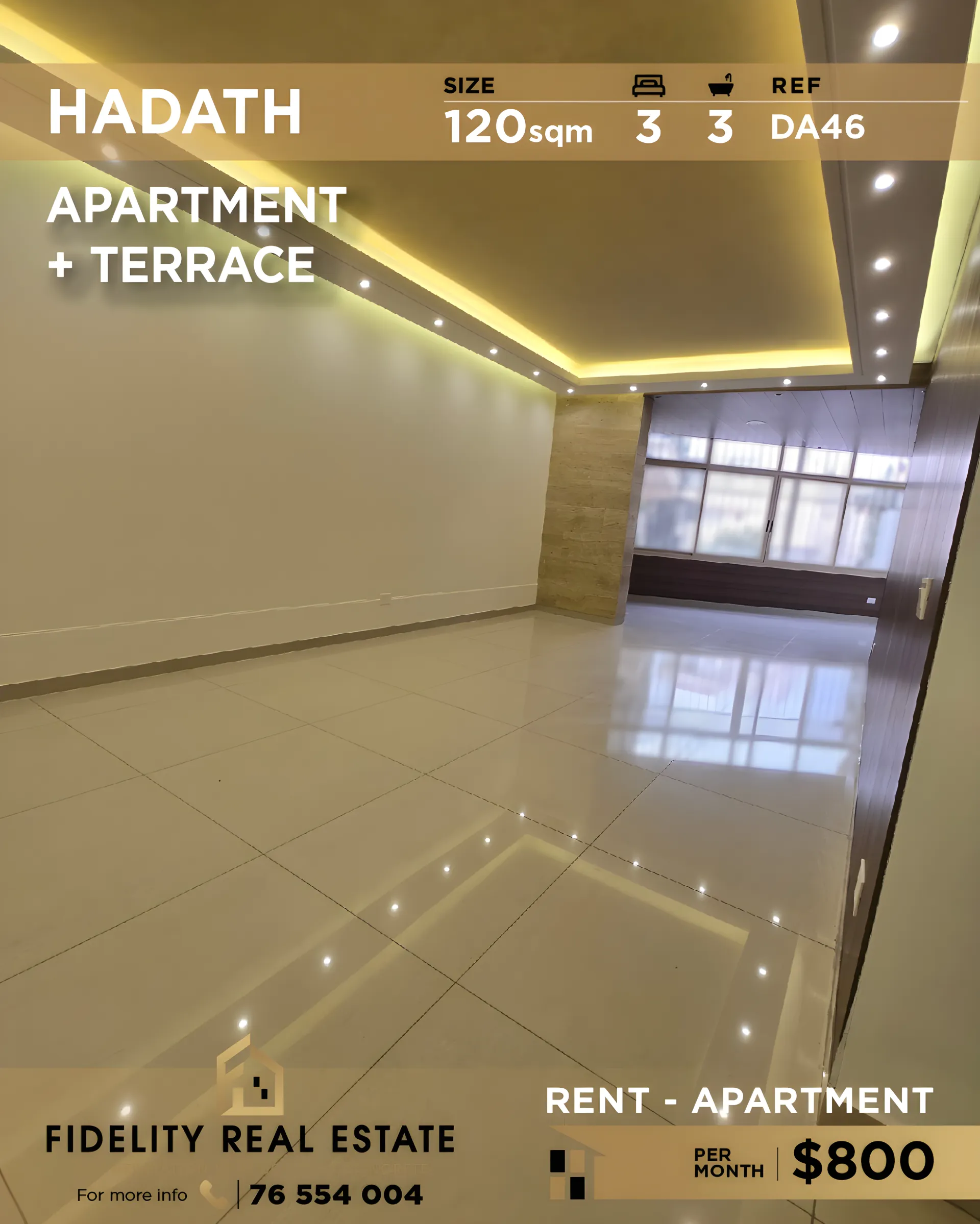 Apartment for rent in Hadath, Lebanon