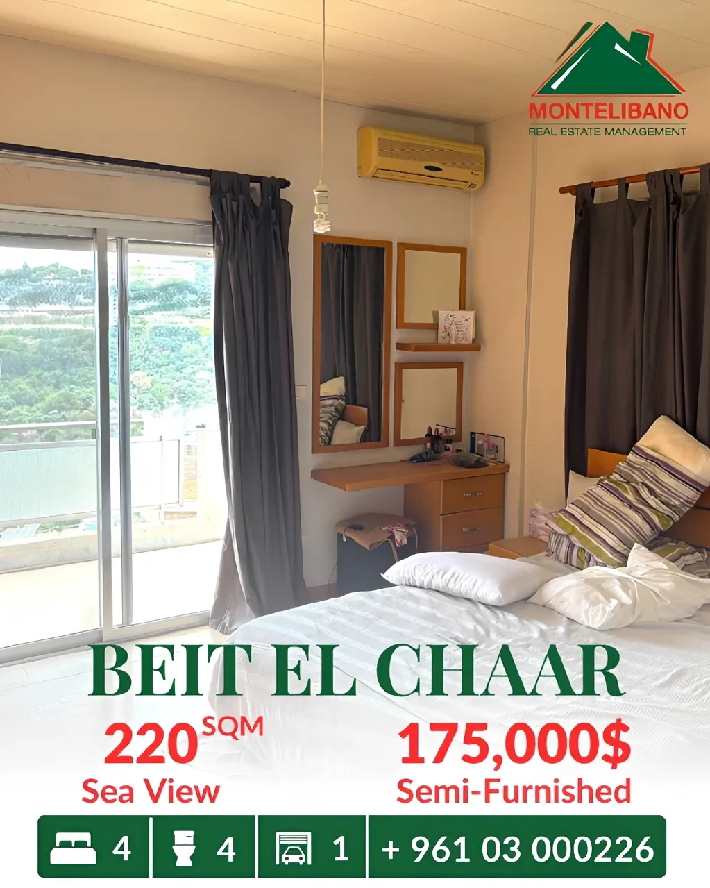 Apartment for sale in Beit El Chaar, Lebanon