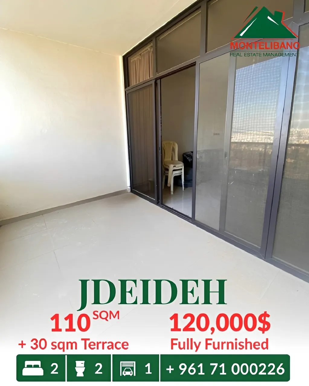 Apartment for sale in Jdeideh