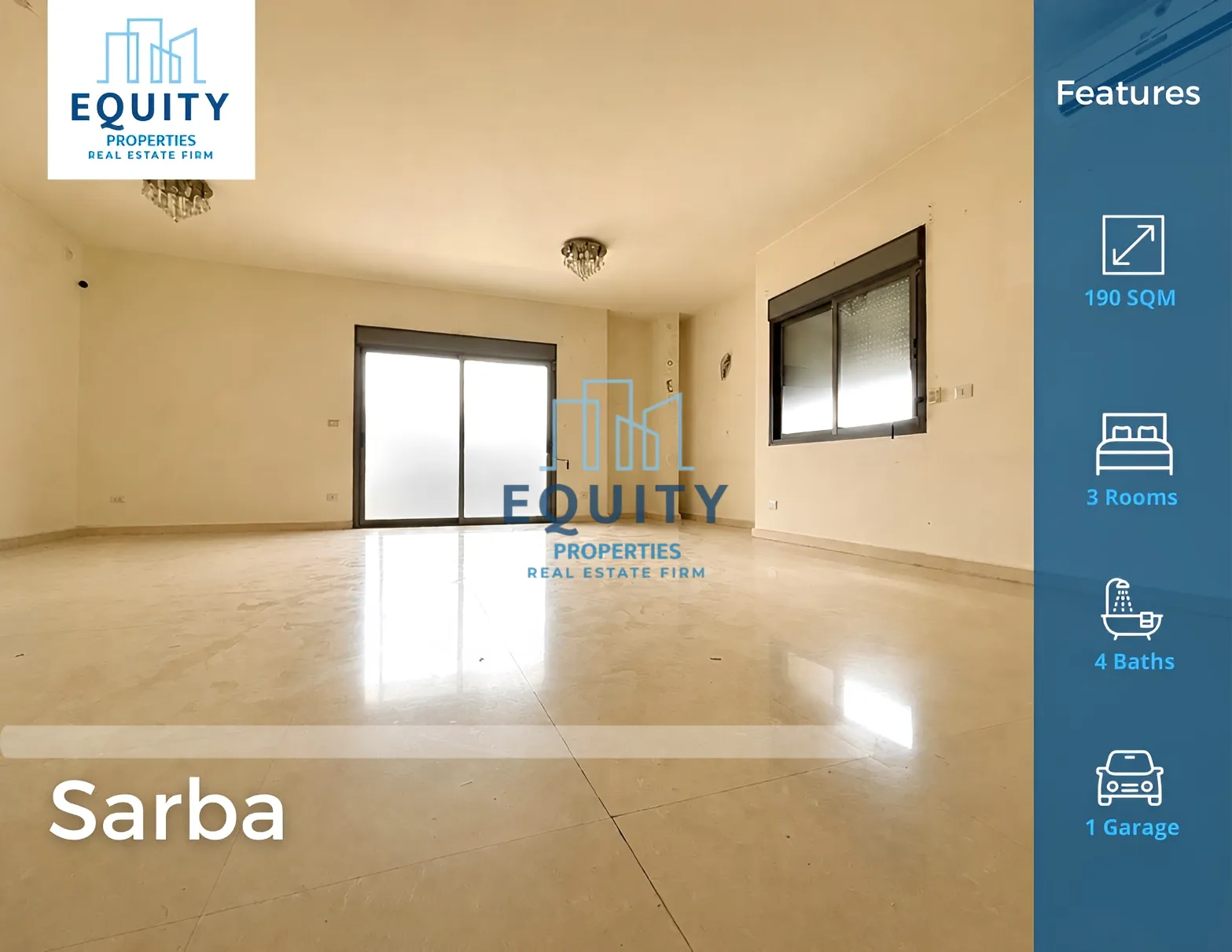 Apartment for rent in Sarba, Lebanon - 3 bed, 4 bath