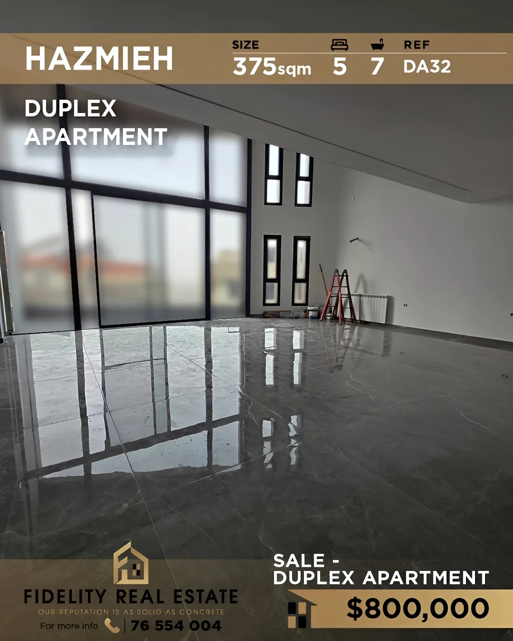 Duplex for sale in Hazmieh, Lebanon - 5 bed, 7 bath