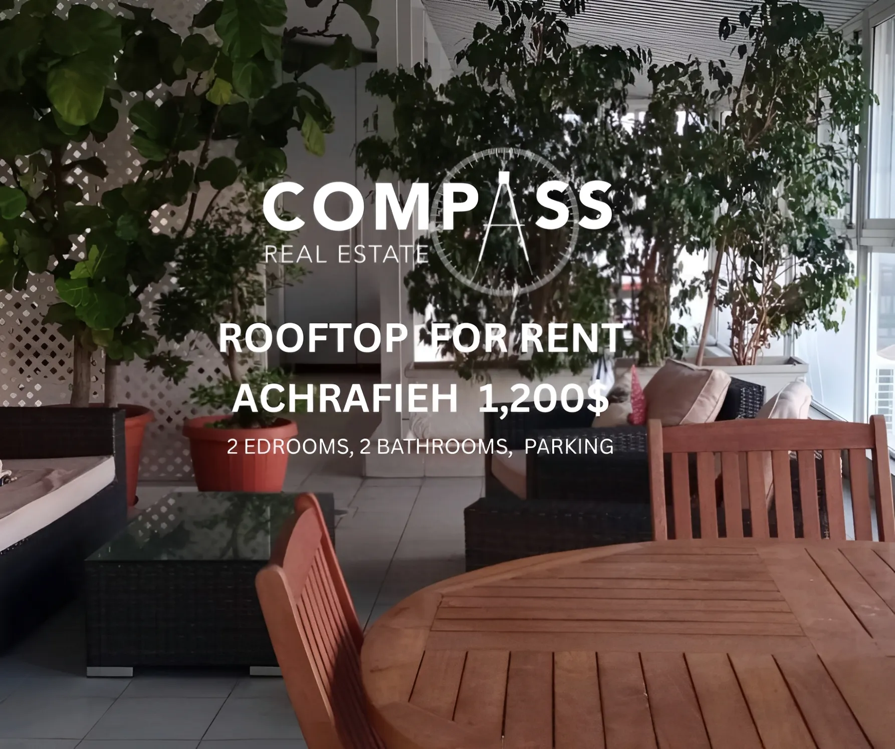 Apartment for Rent in Achrafieh, Beirut, Lebanon - 2 bed, 2 bath