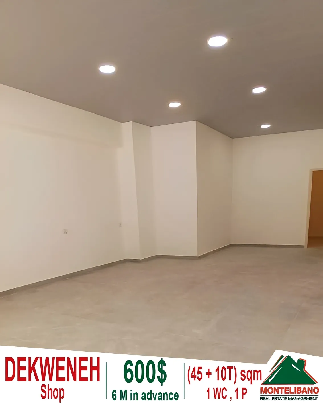 Shop for rent in Dekwaneh, Lebanon