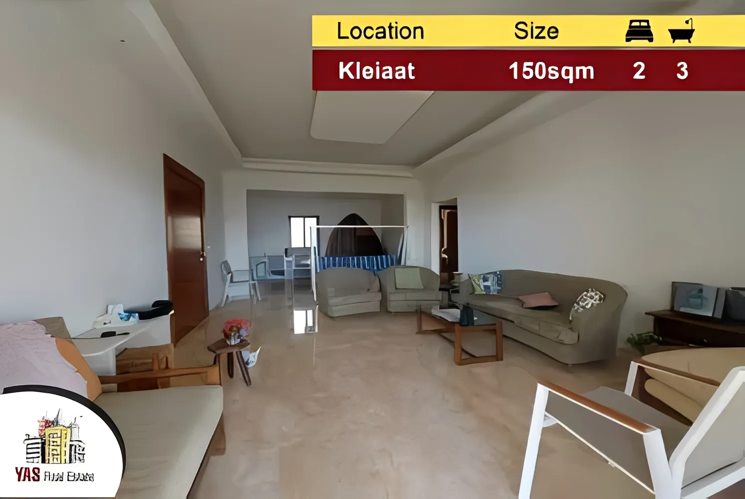 Apartment for Sale in Qlayaat - 2 bed, 3 bath