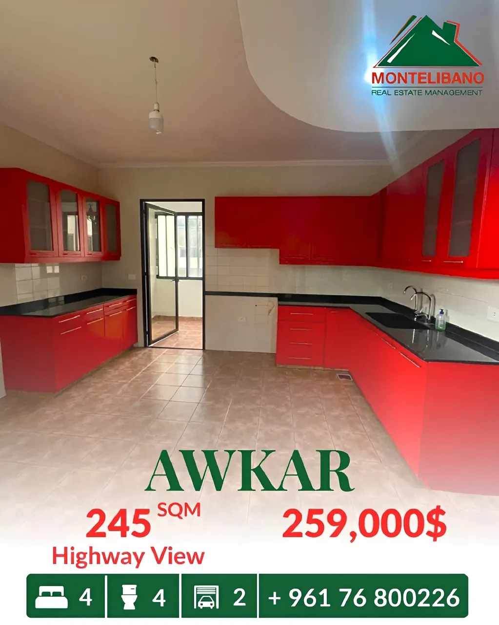 Apartment for sale in Beit Aaoukar, Lebanon