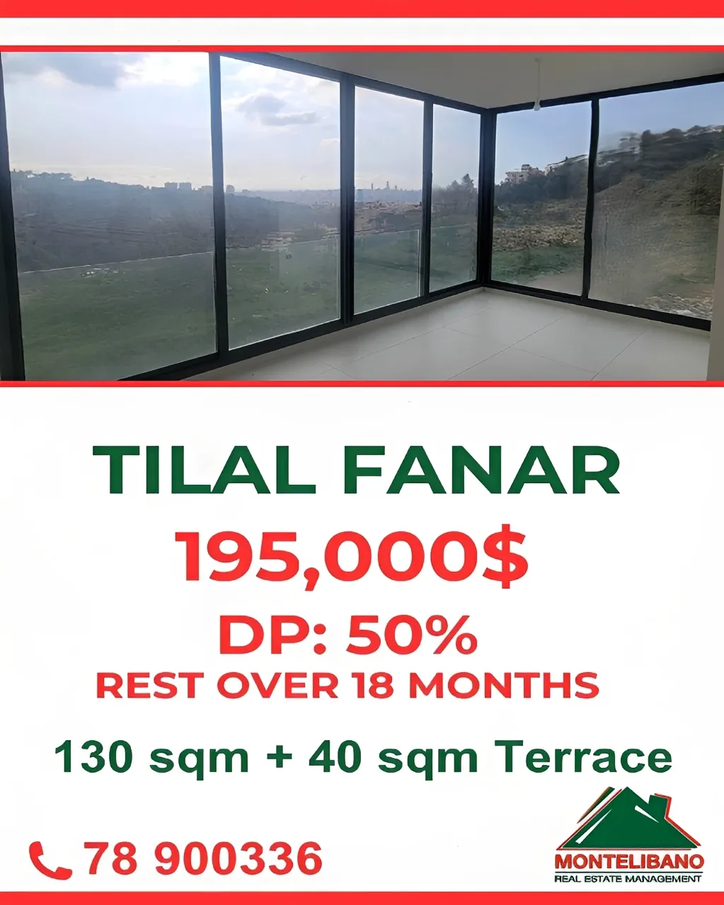 Apartment for sale in Fanar, Lebanon - 2 bed, 2 bath