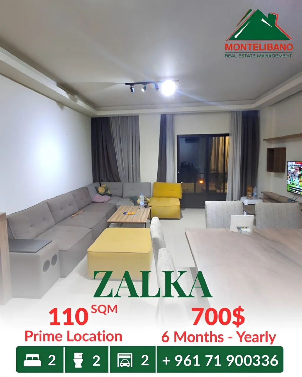Apartment for rent in Zalqa, Lebanon