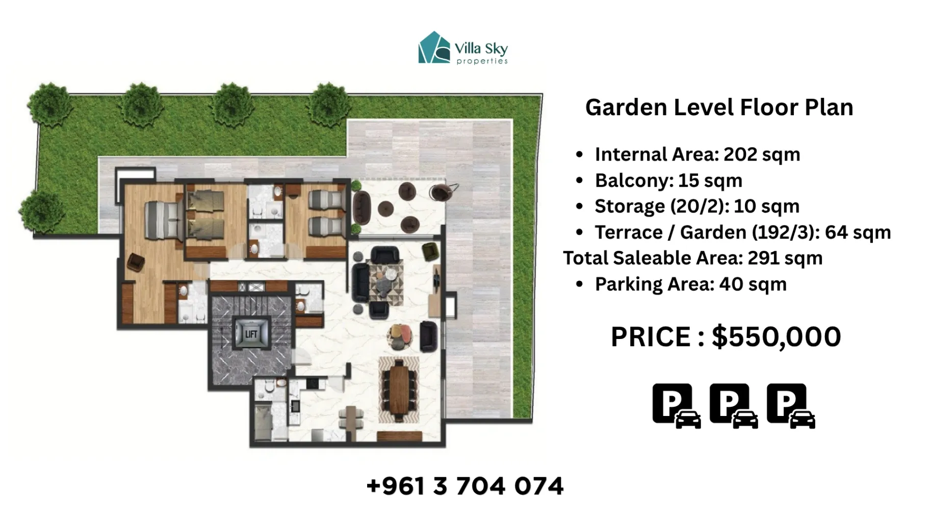 Apartment for sale in Bayada, Rabieh, Lebanon