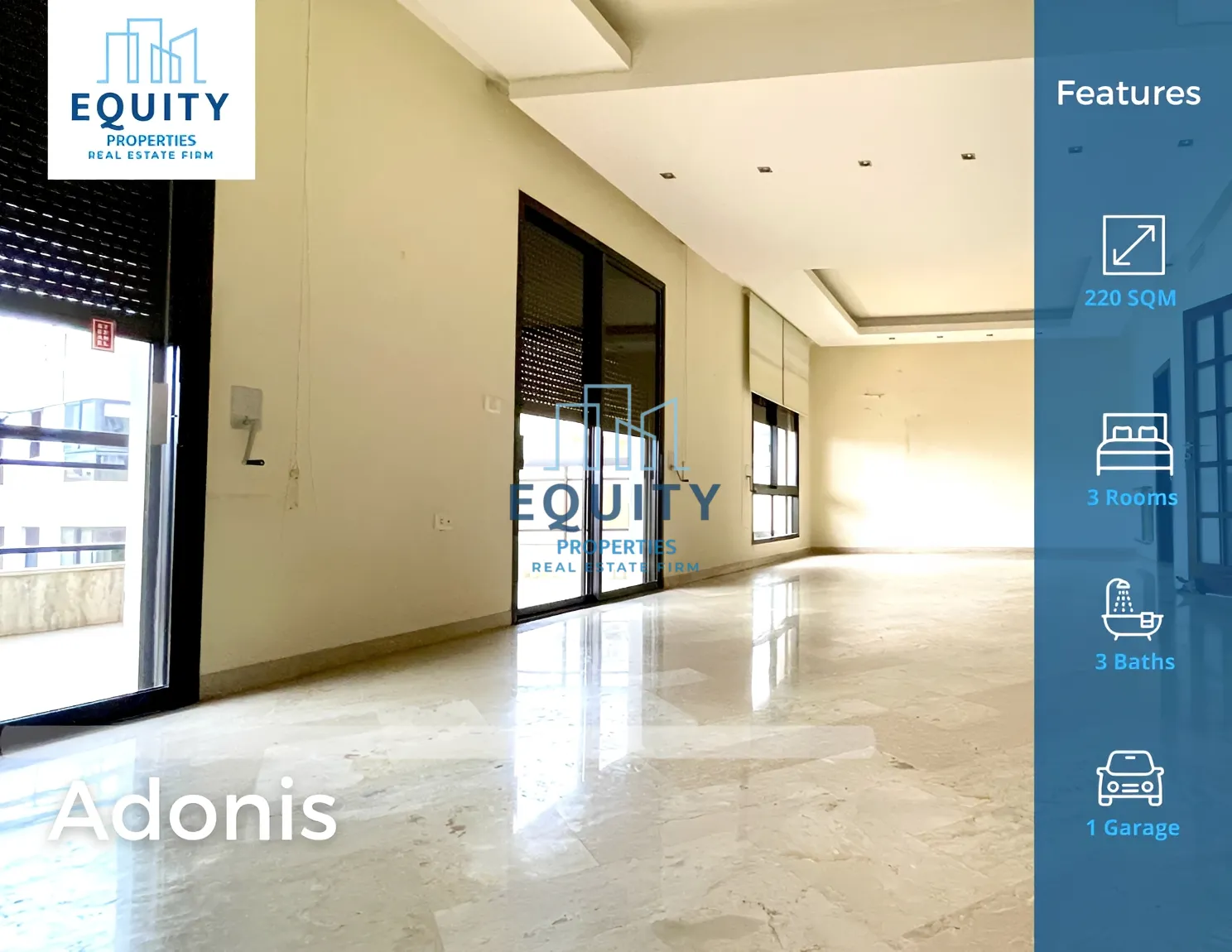 Apartment for rent in Adonis Kesrouane, Lebanon - 3 bed, 3 bath