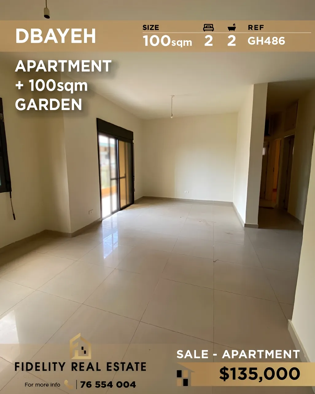 Apartment for sale in Dbayeh, Lebanon - 2 bed, 2 bath