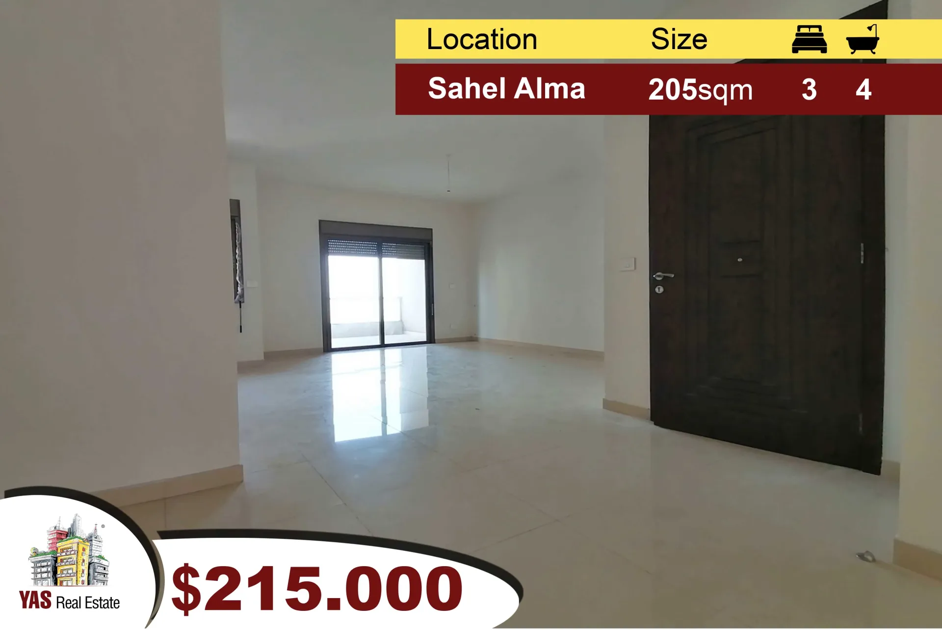 Apartment for Sale in Sahel Alma - 3 bed, 4 bath