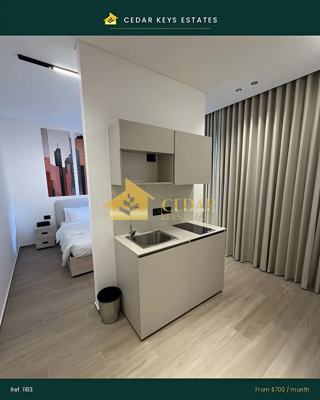 Studio for rent in Hamra, Beirut, Lebanon
